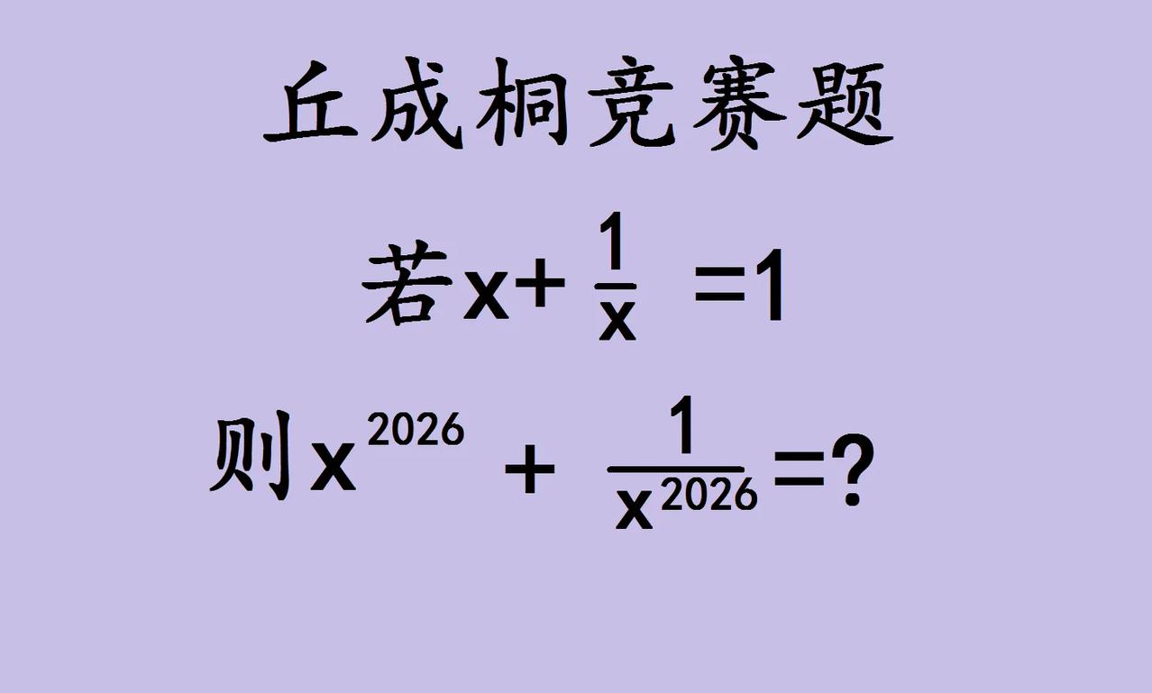 “丘成桐杯”初中数学
