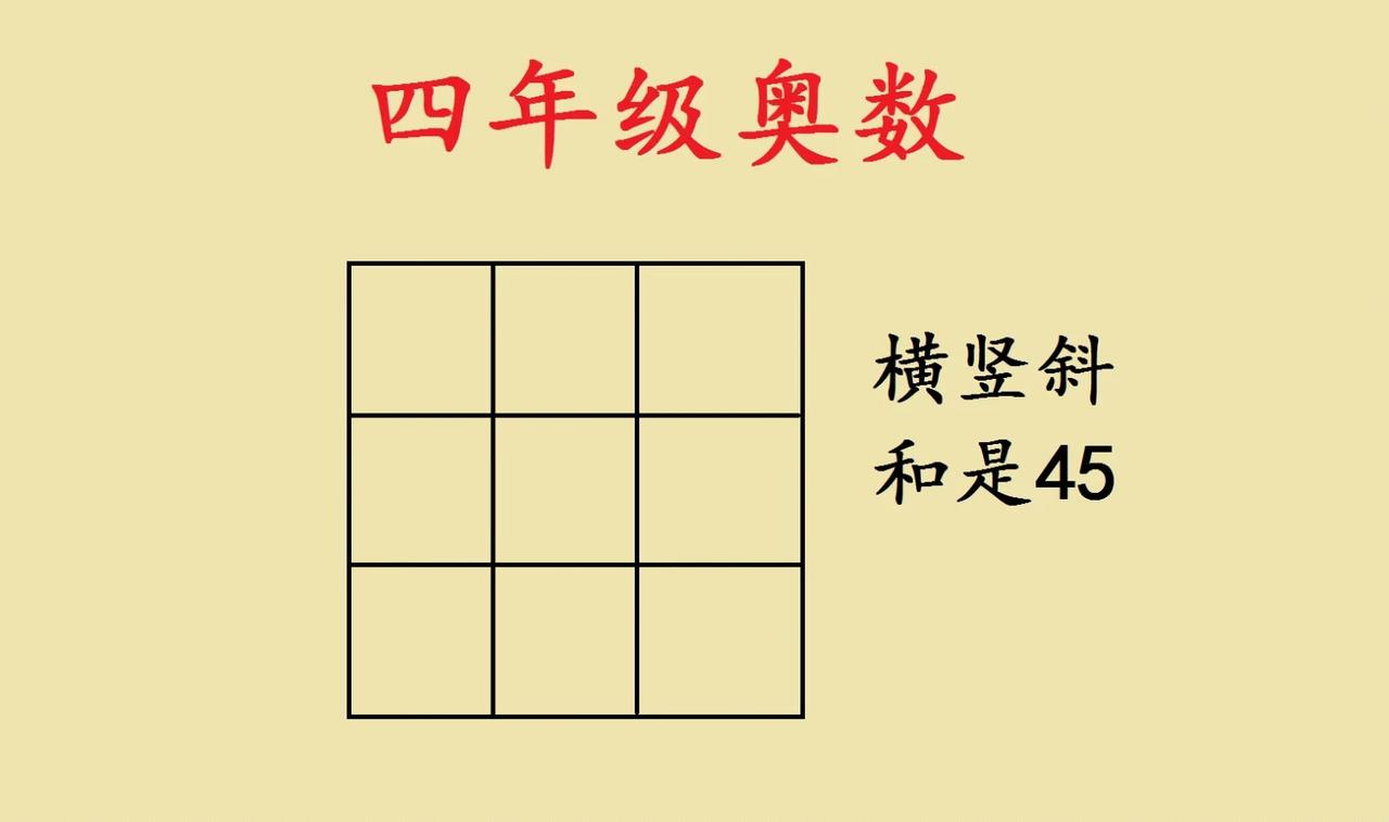 这是一道小学四年级奥