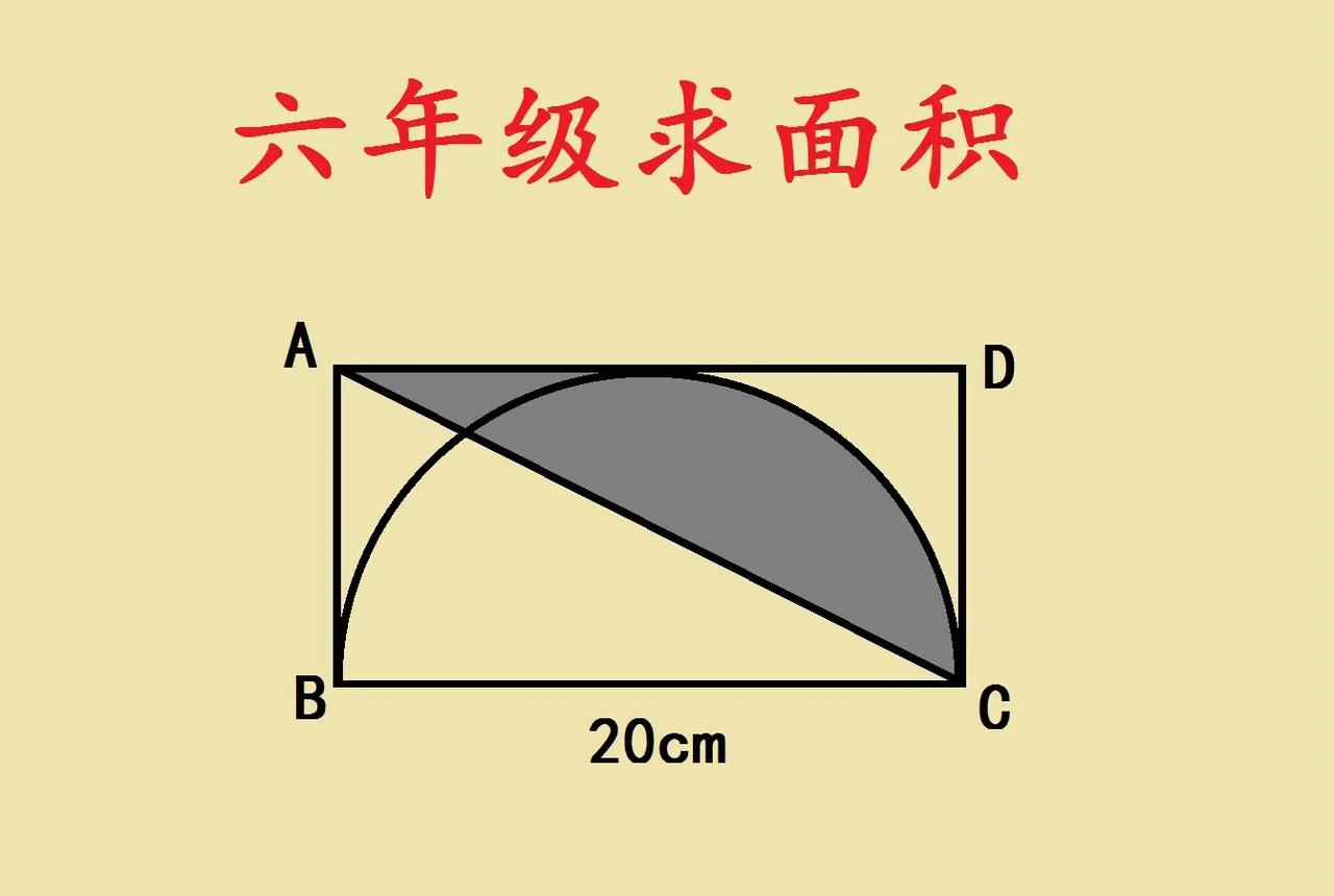 这是一道六年级求面积