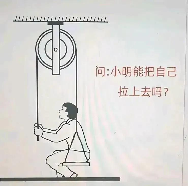 小明可以通过滑轮把自