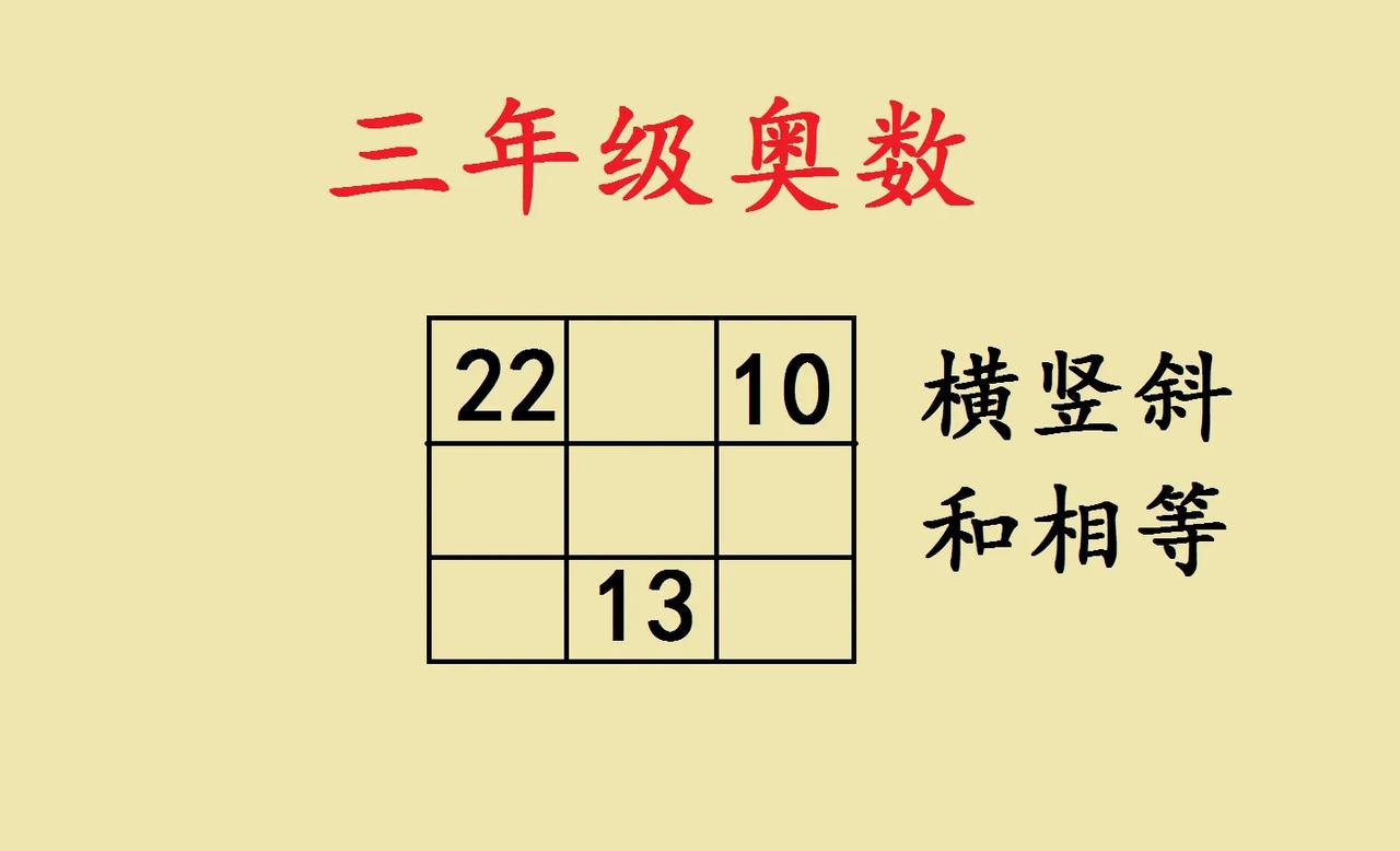这是一道小学三年级奥