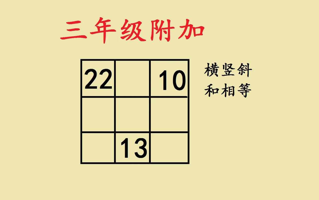 这是一道小学三年级附