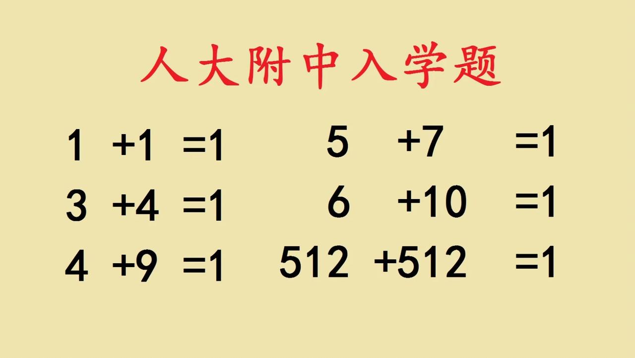 人大附中小升初入学考