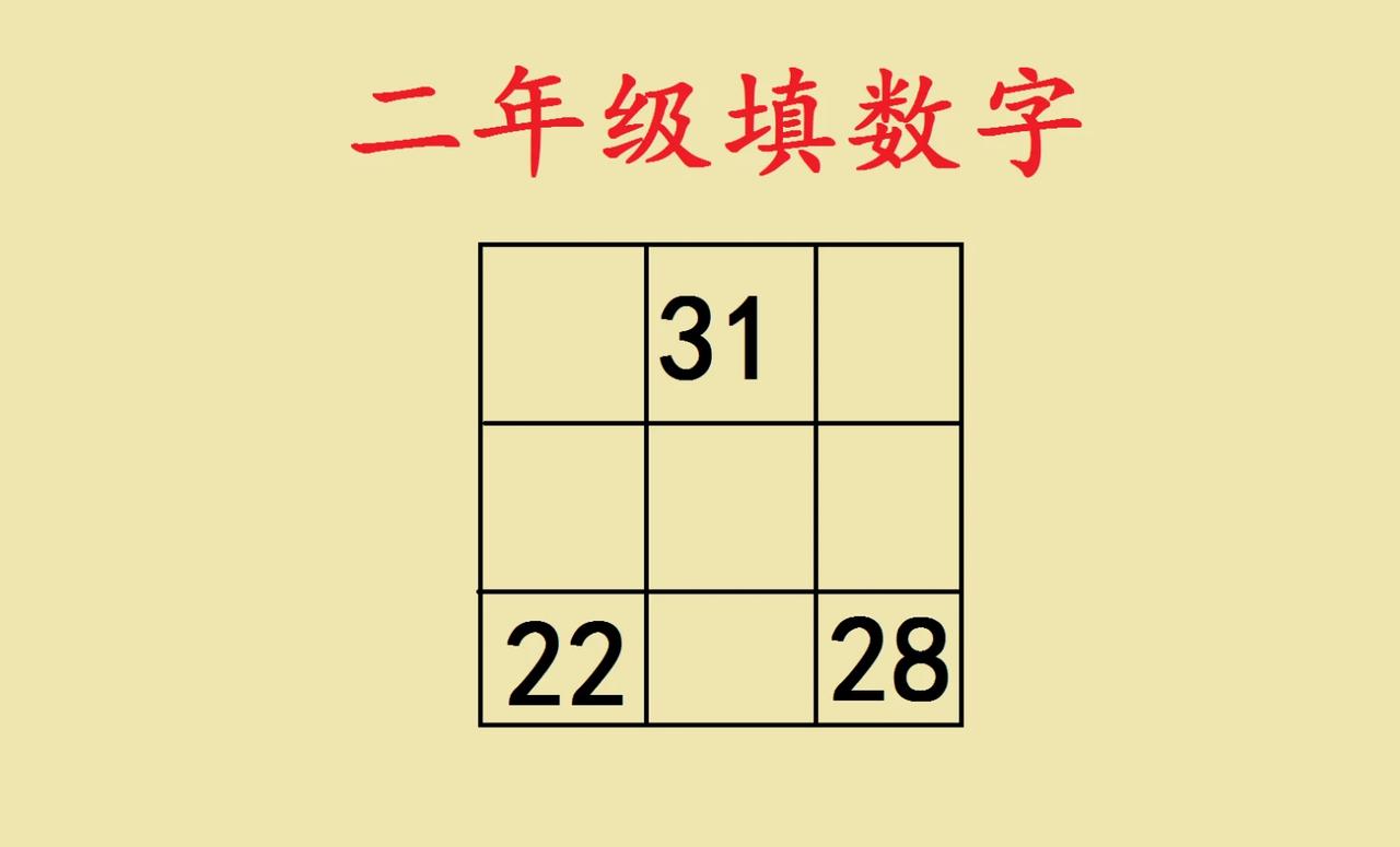 一道小学二年级填空题