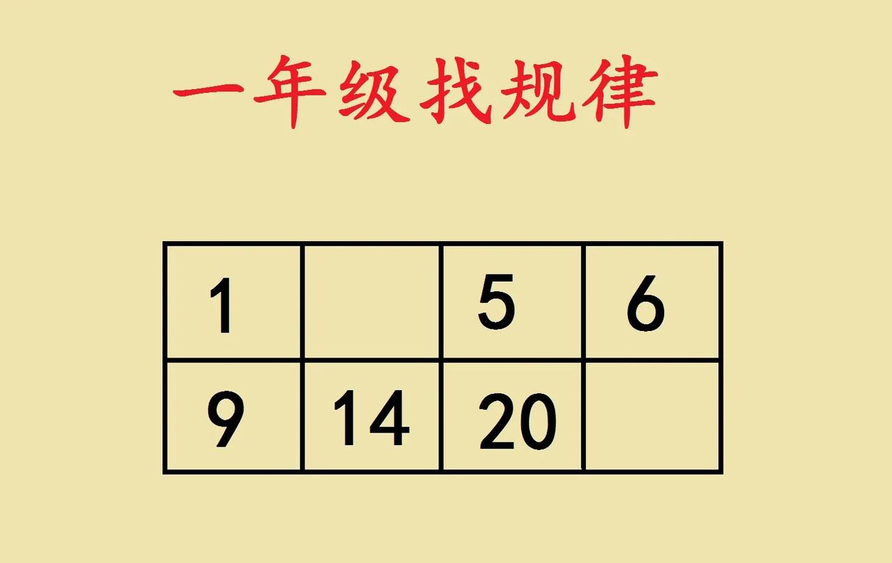 这是一道一年级奥数题