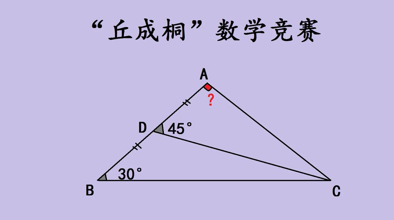 丘成桐杯女子初中数学