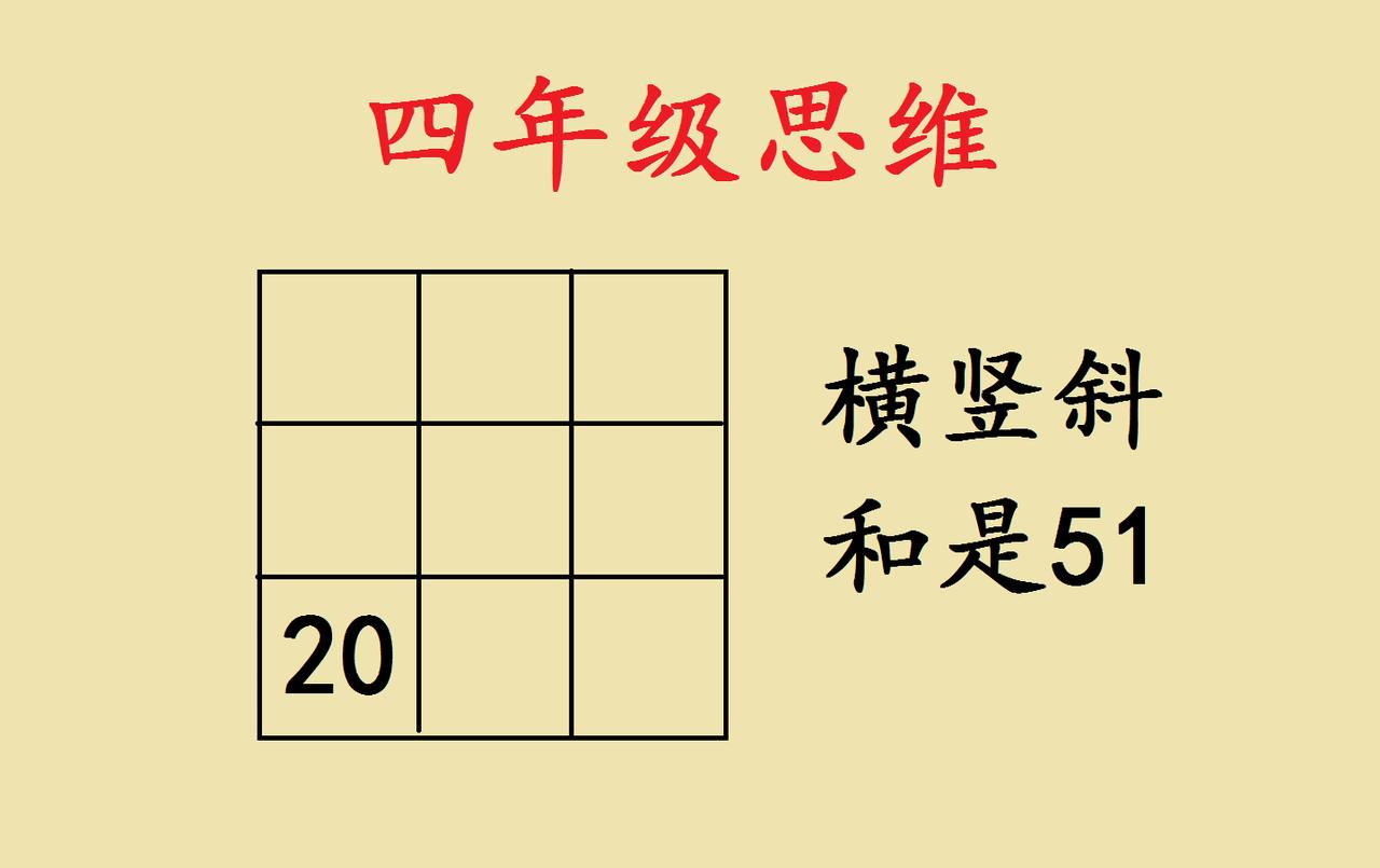 这是一道小学四年级奥