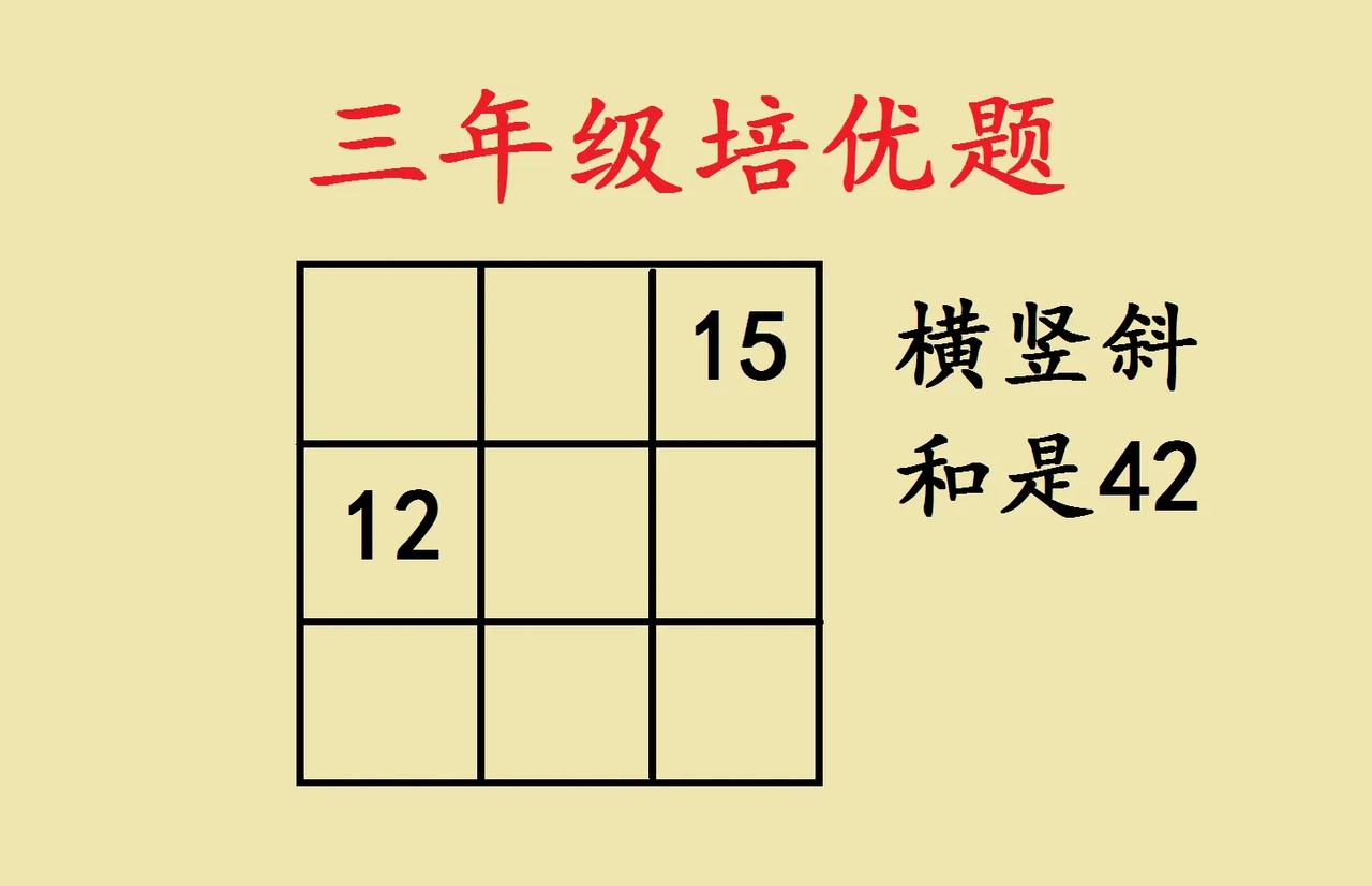 这是一道小学三年级奥